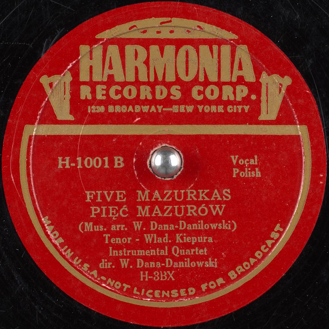 Harmonia Records Corp. Harmonia Records Corp.