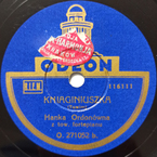 Kniaginiuszka Odeon seria O O. 271052 b. 116111 Kniaginiuszka
