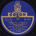 Taka noc i walc, i ty Odeon seria O O. 271209 a Wo 1829-2 Taka noc i walc, i ty