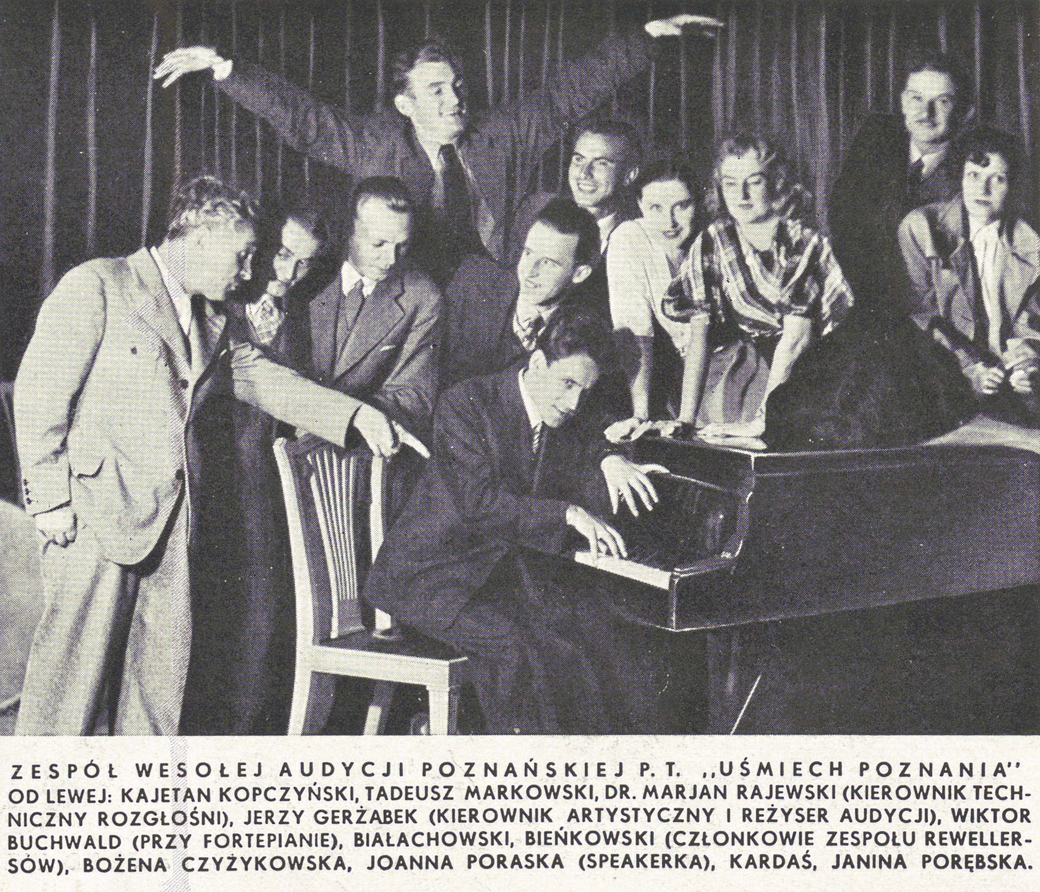 Jerzy Gerżabek (fruwa) i zespół radiowy „Uśmiech Poznania”