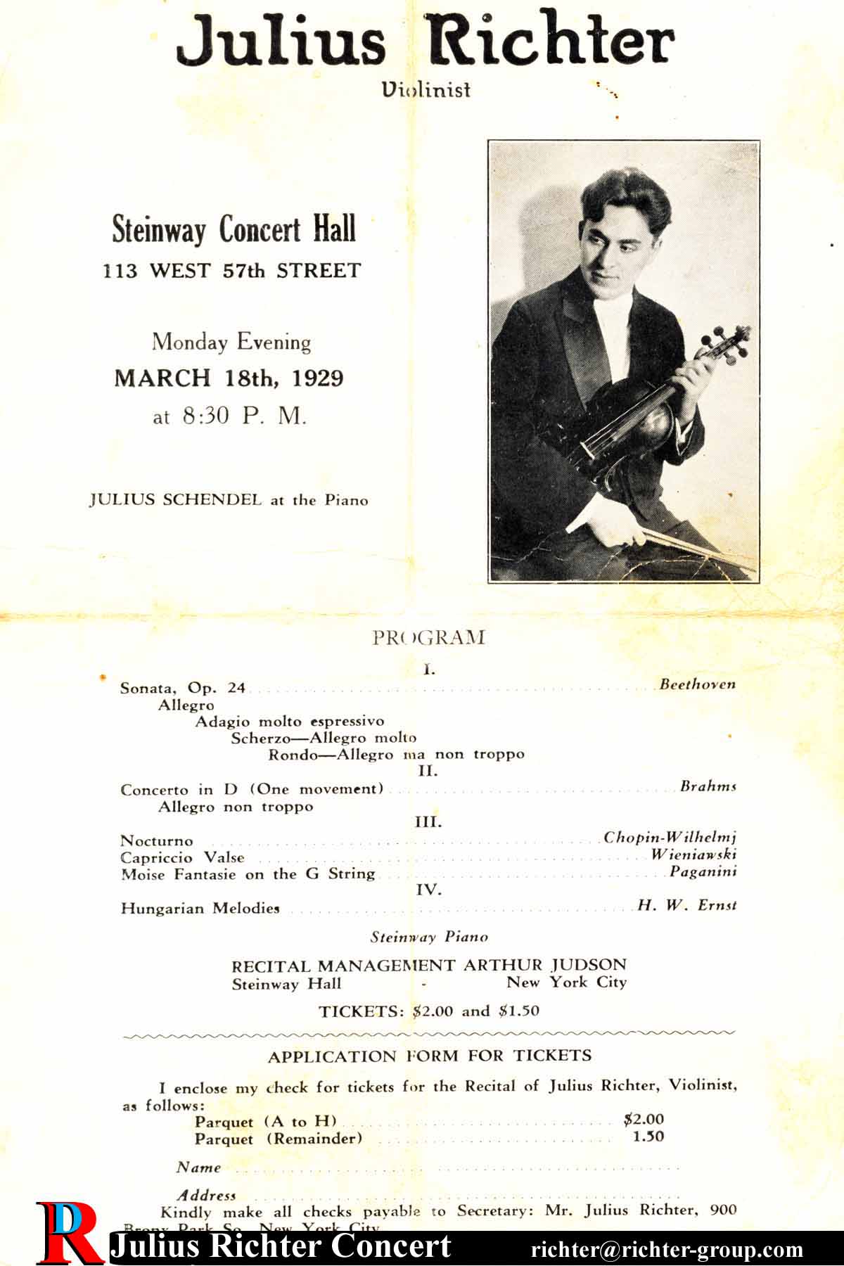 Julius Richter koncert