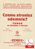 nuty: Czemu stronisz ode mnie - tango
muz. Con Sordino
sł. Henryk Misiek
od Olivera