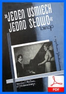 nuty: Jeden uśmiech, jedno słowo - tango
muz. Tadeusz Müller
sł. Jerzy Paczkowski
od Tadzia