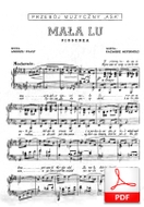 nuty: Mała Lu - piosenka
muz. Kazimierz Meyerhold
sł. Andrzej Włast