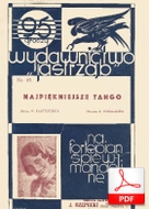 nuty: Najpiękniejsze tango - tango
muz. Kazimierz Englard
sł. Walery Jastrzębiec
od Olivera