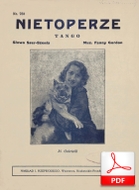 nuty: Nietoperze - tango
muz. Fanny Gordon
sł. Jan Brzechwa