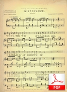 nuty: Nietoperze - tango
muz. Fanny Gordon
sł. Jan Brzechwa (Szer-Szeń)
