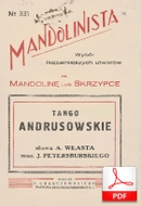 Tango andrusowskie - tango
muz. Jerzy Petersburski
sł. Andrzej Włast