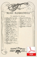 nuty: W małej/maleńkiej kawiarence - tango
muz. Fred Raymond
sł. Tymoteusz Ortym