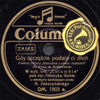 Gdy szczęście podaje ci dłoń - Columbia seria DM kat. DM. 1903 a. mx WJ 585