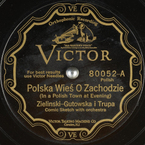 Polska wieś o zachodzie