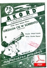 Ujrzałem cię w Sorrento - tango włoskie
muz. Mieczysław Guzawer
sł. Wacław Stępień