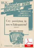Czy pamiętasz tę noc w Zakopanem? - tango
muz. Z. Karasiński, Szym. Kataszek
sł. A. Jellin
od Oliver K.