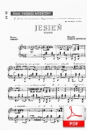 Jesień - tango
muz. Henryk Szyfman
sł. Arkari
od Letycji