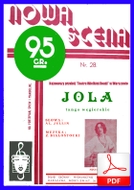 Jola - tango węgierskie
muz. Zygmunt Białostocki
sł. Aleksander Jellin
od Tadzia