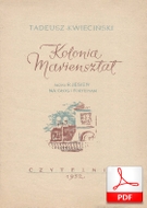 Kolonia Mariensztat - foxtrot
muz. Tadeusz Kwieciński
sł. Witold Rychter