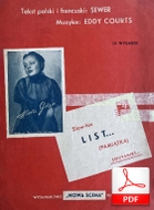 List - slowfox
muz. Eddie Courts
sł. Seweryn Mendelson