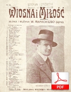 Miłość i Wiosna - walc
muz. i sł. Wincenty Rapacki (syn)