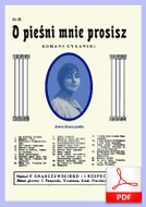 O pieśni mnie prosisz - romans cygański
muz. Walentin Makarow
sł. Tadeusz Żeromski
od Tadzia