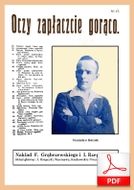 Oczy, zapłaczcie gorąco
muz. Bela Zerkowitz
sł. Tadeusz Żeromski
od Tadzia