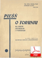 Pieśń o Toruniu - tango
muz. i sł. Klemens Carnota-Krajewski
