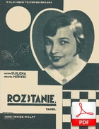 Rozstanie - tango
muz. Stefcia Górska
sł. Julian Tuwim
od Krzysztofa