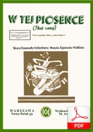 W tej piosence - walc angielski
muz. Zygmunt Wiehler
sł. Emanuel Schlechter
od Tadzia