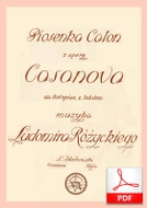 Walc/Piosenka Caton - walc
muz. Ludomir Różycki
sł. Julian Krzewiński
od Tadzia, oczywiście!